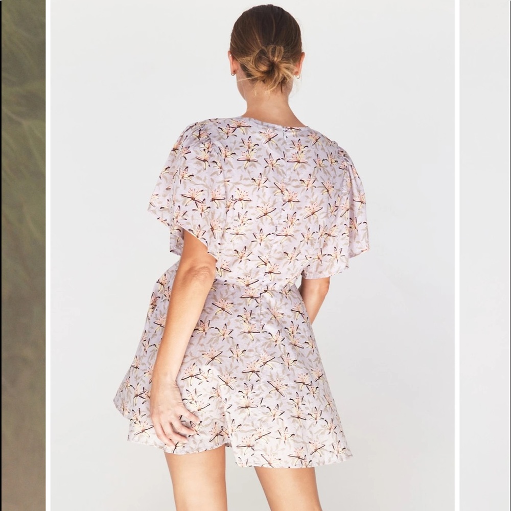 ACACIA SWIM RUE SHORT DRESS IN LILY ORGANIC COTTON - Picture 4 of 5